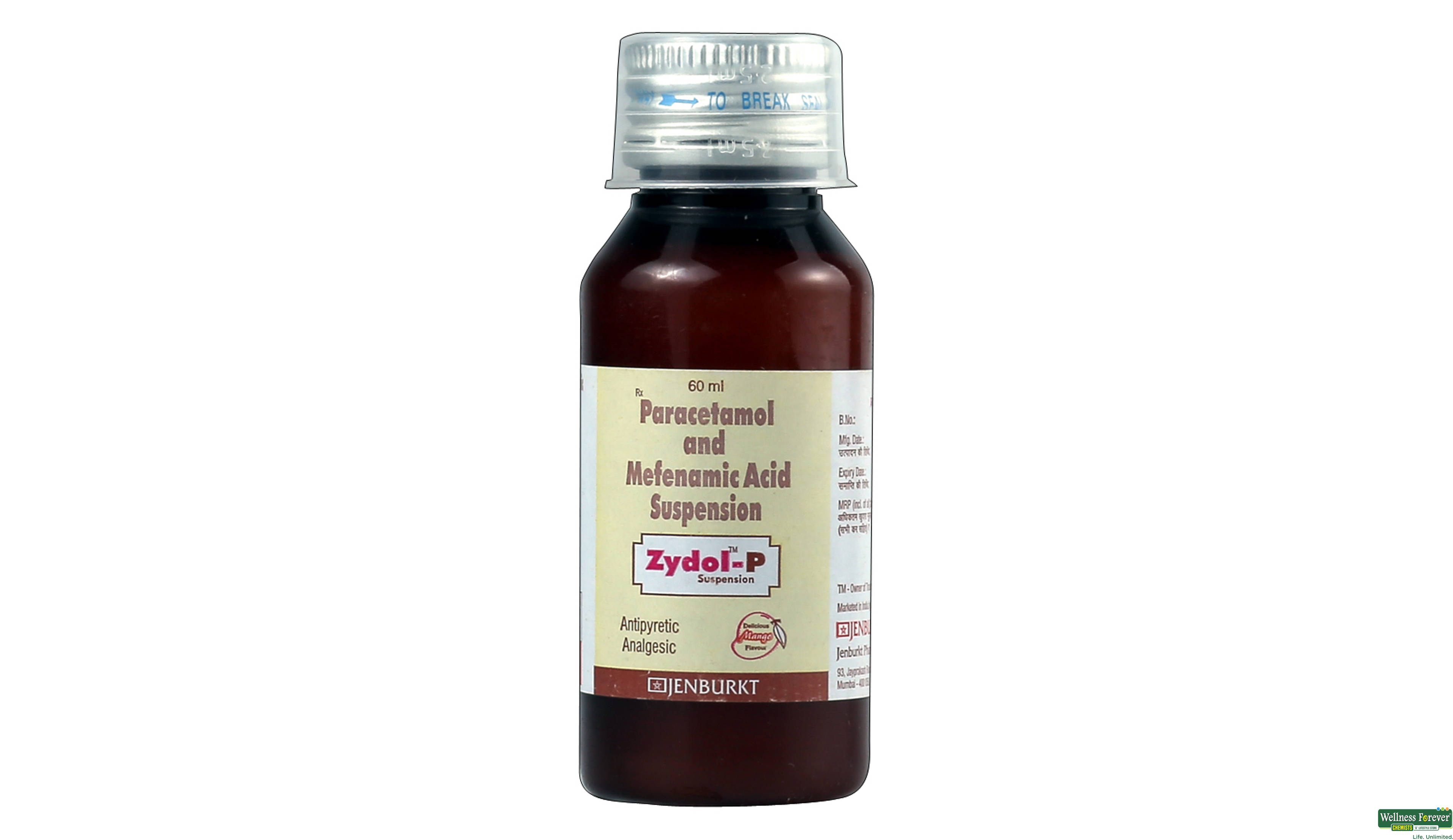 ZYDOL-P SYP 60ML- 1, 60ML, 
